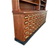 Grande armoire d’apothicaire Art Déco en acajou, 1909