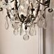 Old cage chandelier. Bronze and tassels. 6 arms of lights.