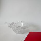 large Biot style bubbled glass mortar with pestle Design 1970