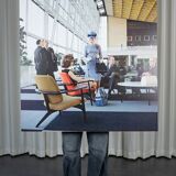 Vintage Sabena photo on panels