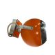 Vintage Space Age wall light orange/chrome ball