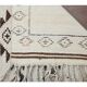 1970s Vintage Turkish Hand-Knotted Wool Cotton Beige Runner Rug  90x340