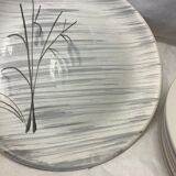 Set of 6 flat plates Niderviller model Kitten