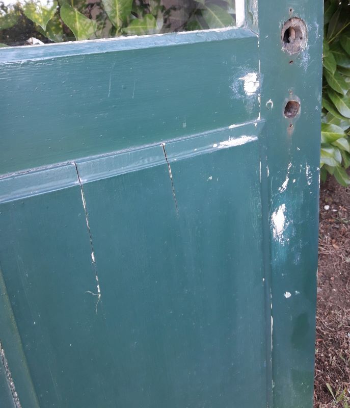 door 80x213cm Old oak glazed landing