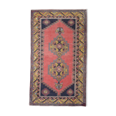 Tapis vintage rose antique 121x211