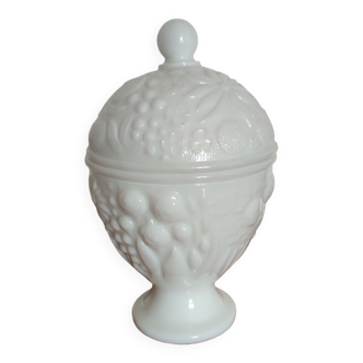 Avon pot on milk glass base