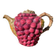 Théière barbotine raisin vintage