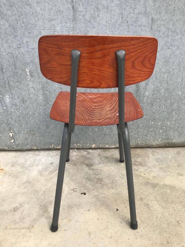 Vintage Pagholz chair in moulded wood and metal, 1960s