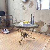 Brass coffee table by Petitot