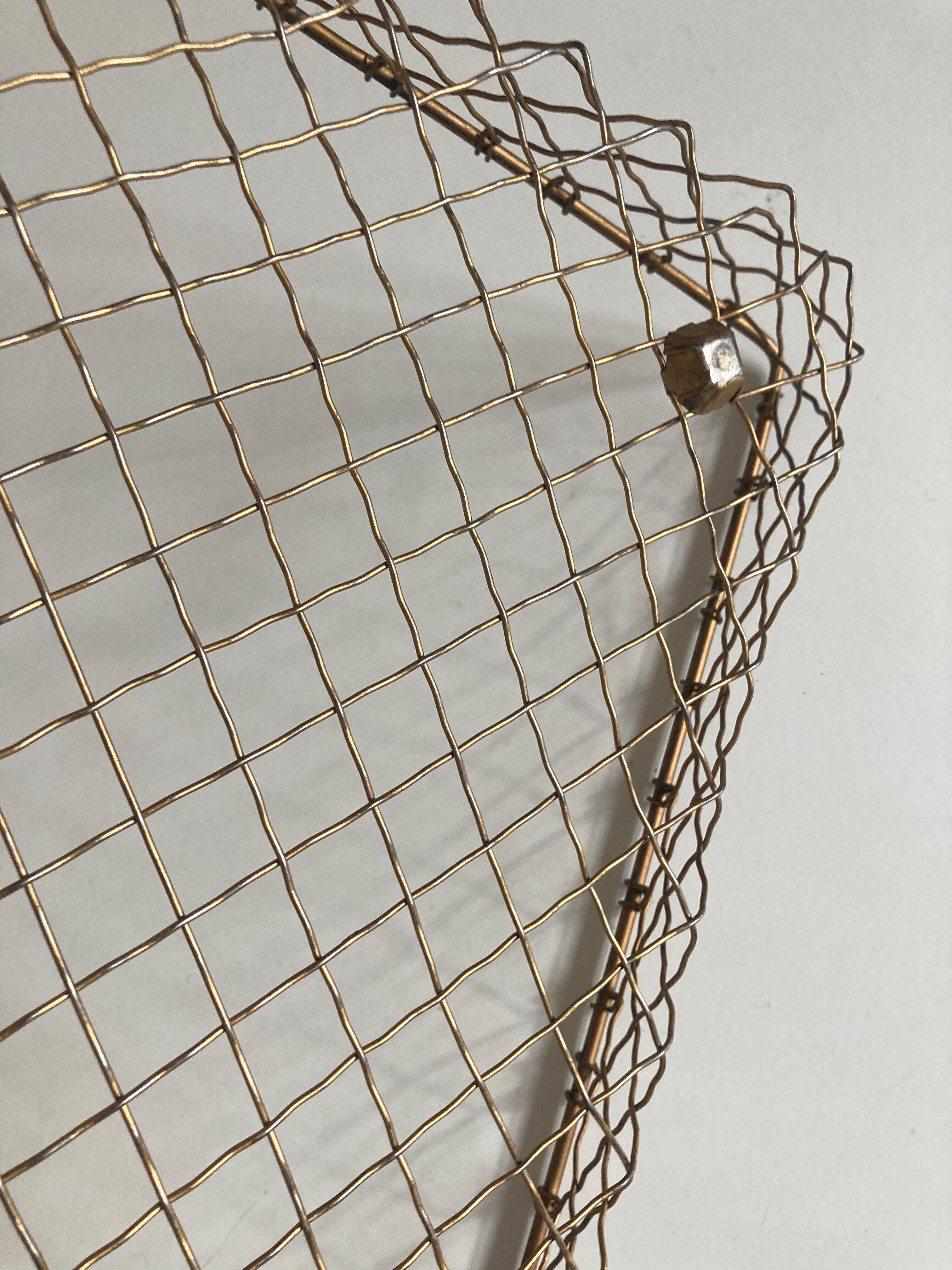 Range mail USA in golden brass wire 1950