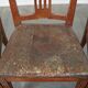 Set of 6 Original Antique Dutch Leather Dining Chairs
