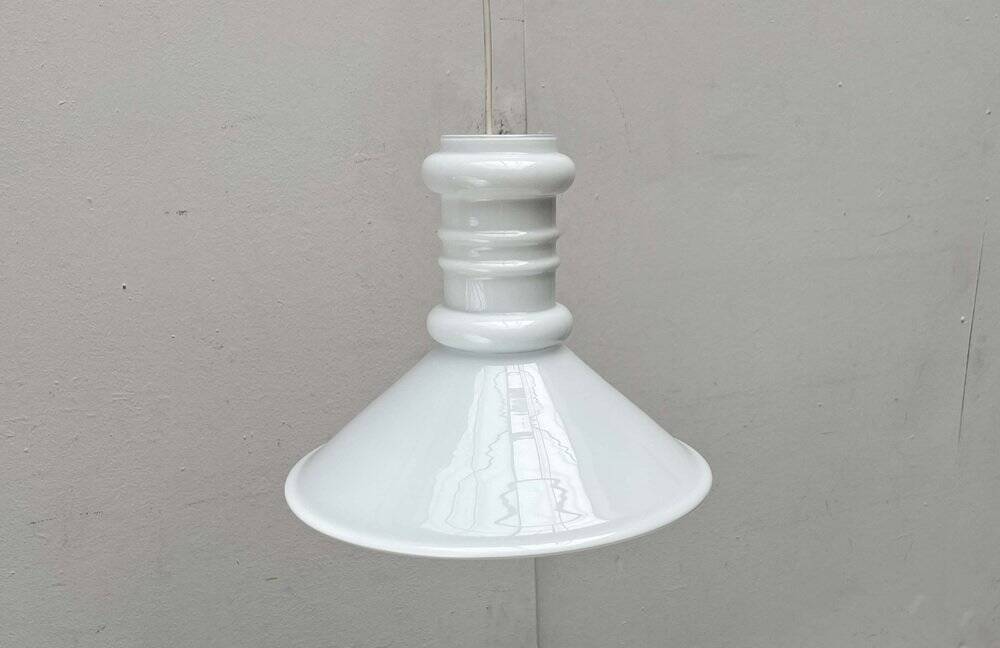 Vintage Glass Pendant Lamp Apotekerpendel Danish by Sidse Werner for Holmegaard