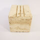 Pencil holder in travertine by Cerri Nestore, 1960
