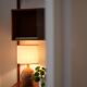Lampe en terre cuite vintage