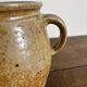 Ancien pot à graisse/vase en grès vernissé vintage – 2 anses