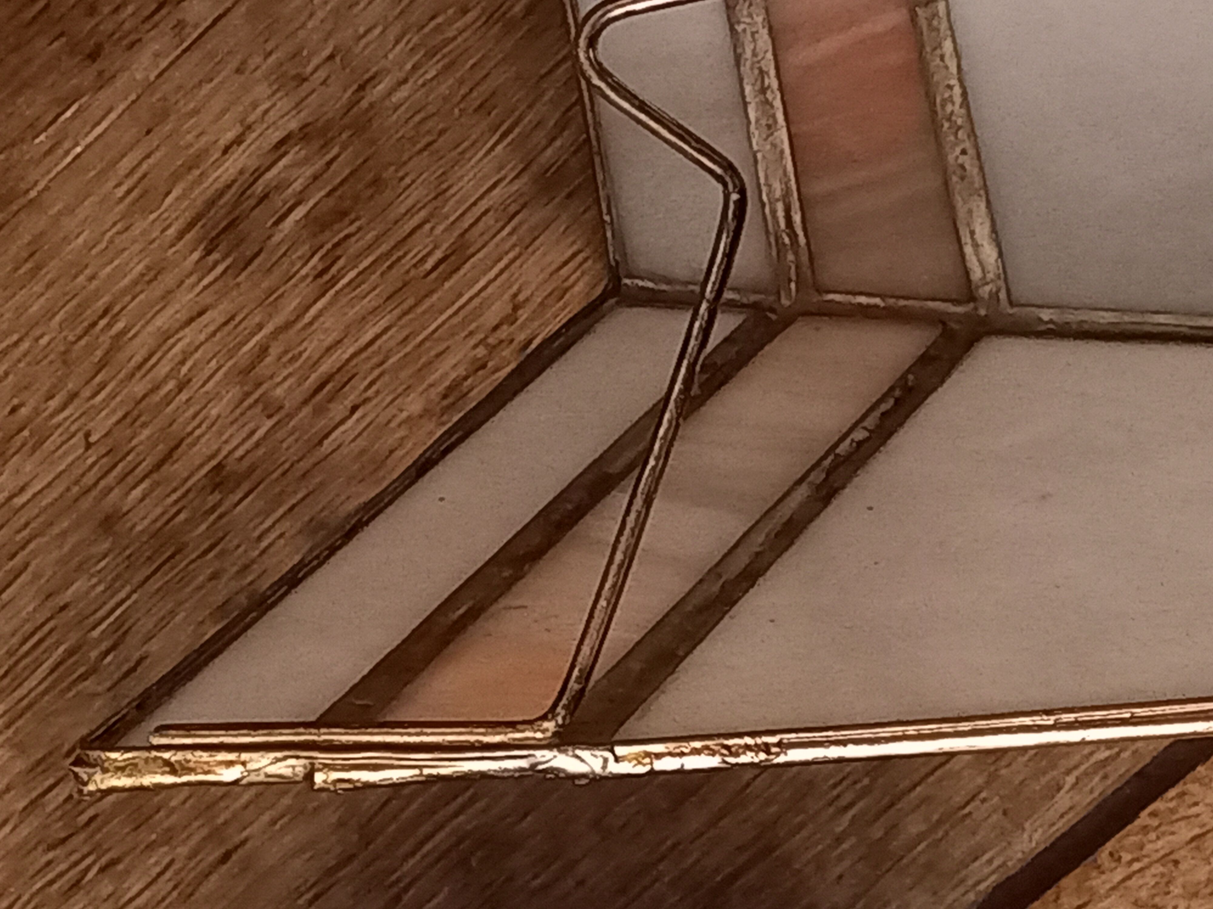 Stained glass wall lamp