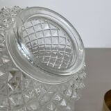 Modernist  "pineapple" ceiling light by glashütte limburg attrib., germany 1970