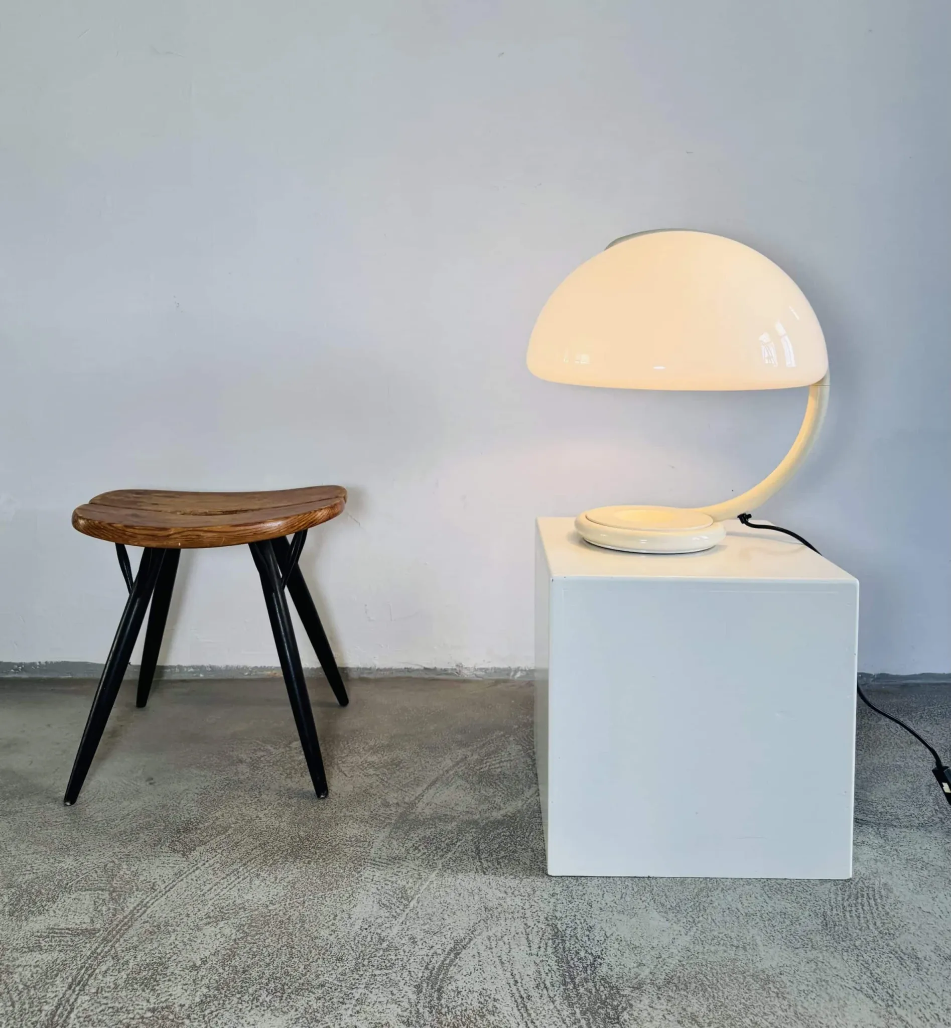 Serpente Swivel Table Lamp By Elio Martinelli For Martinelli Luce, Italy, 1965