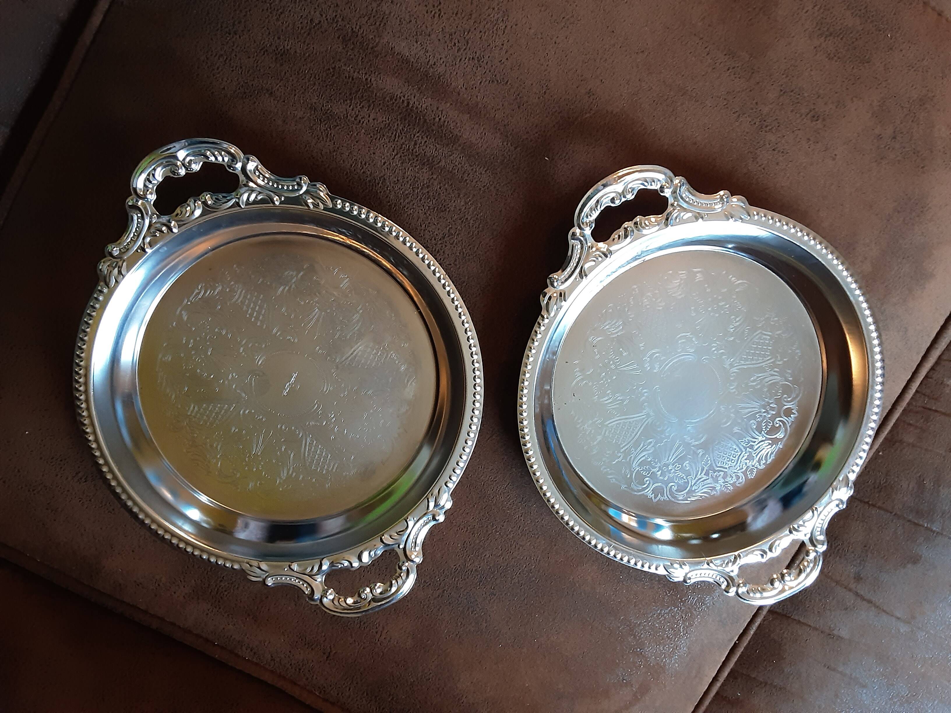 2 original stainless steel dishes