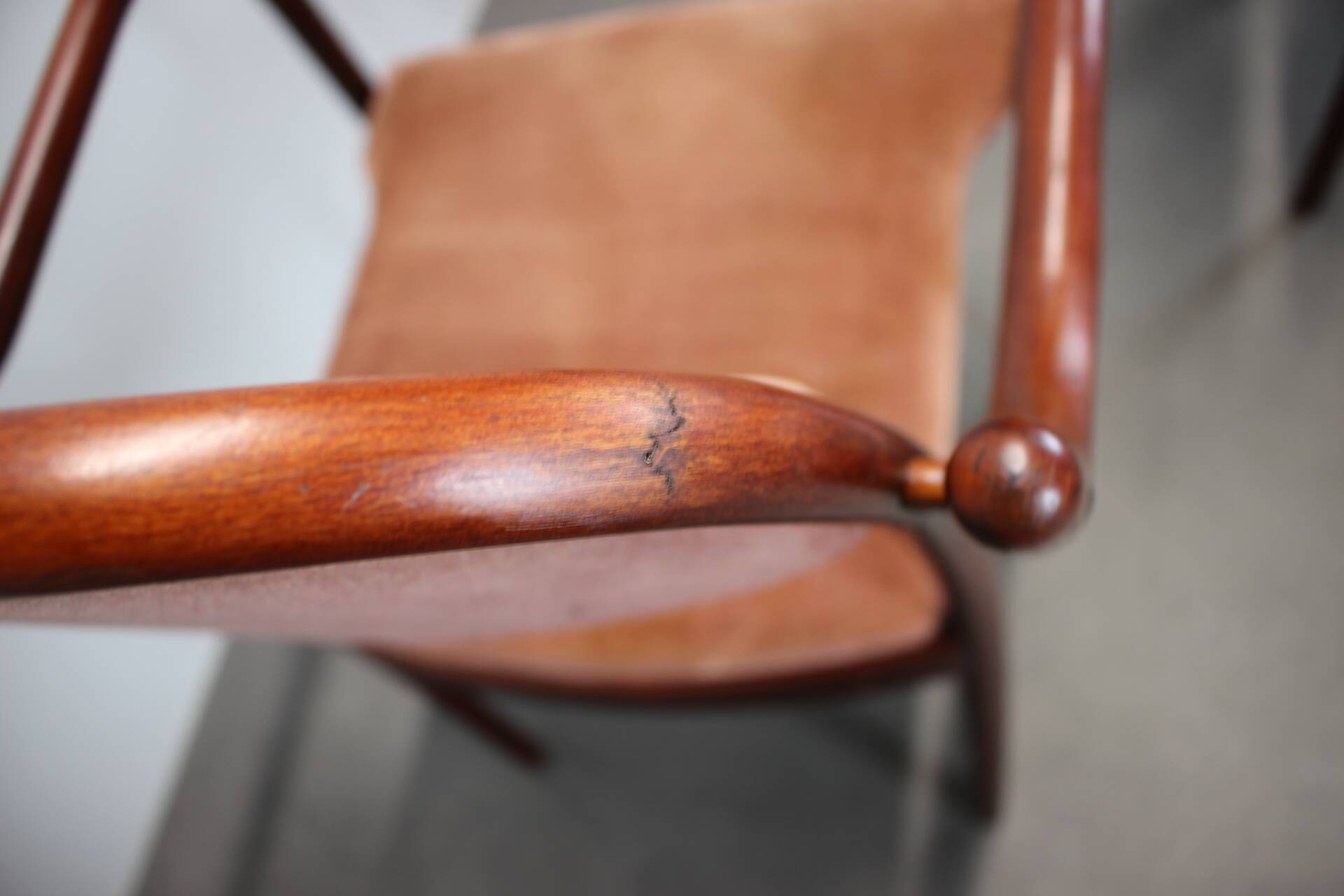 Set of six Thonet armchairs in bent wood, Vienna, Austria, 1991