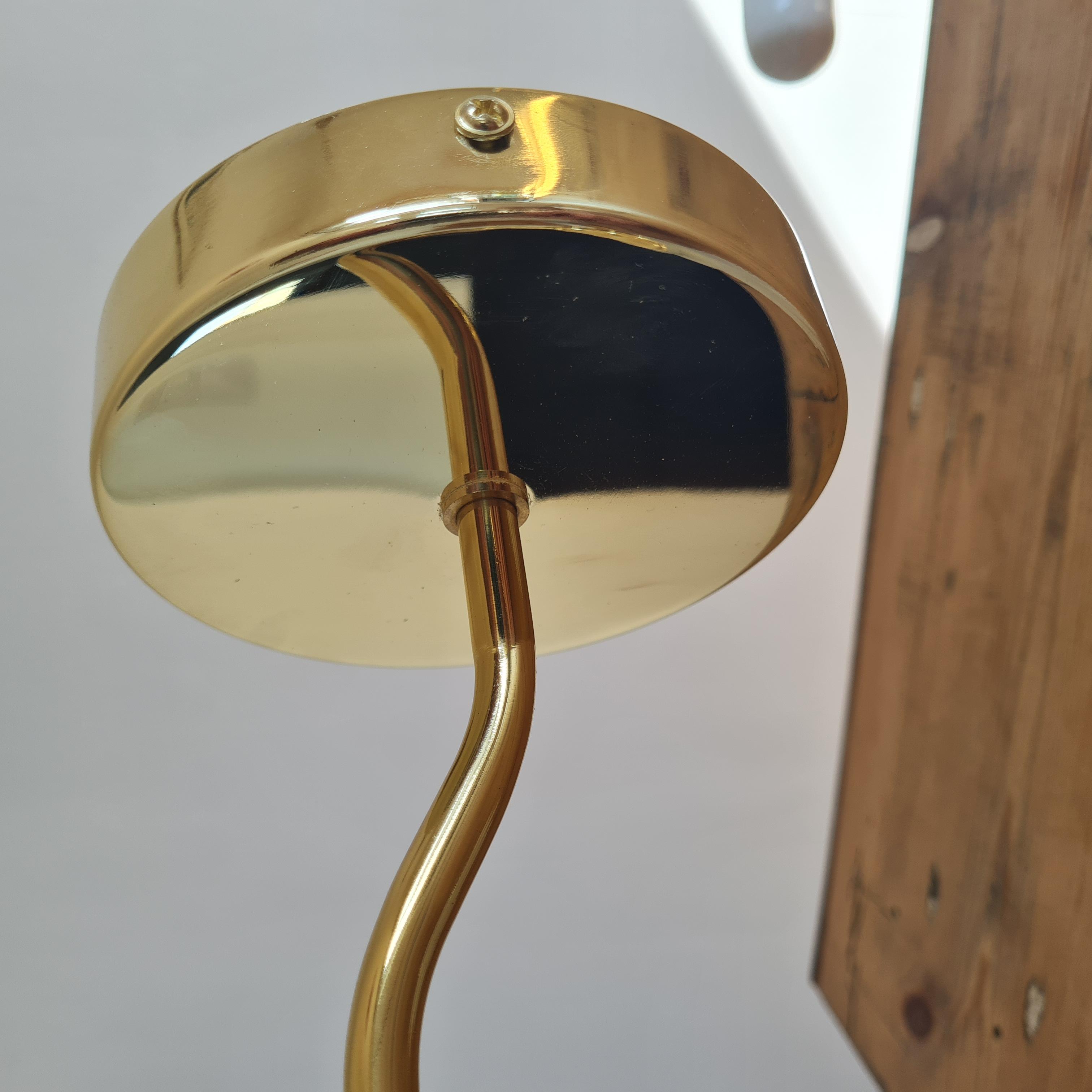 Vintage glass globe wall lamp