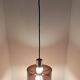 Oxar 1970 pendant light in smoked brown pvc.