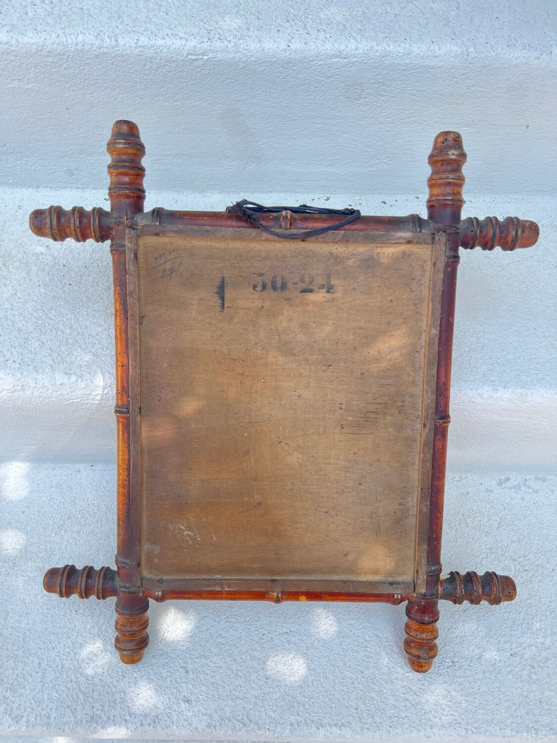 Vintage bamboo mirror 1960