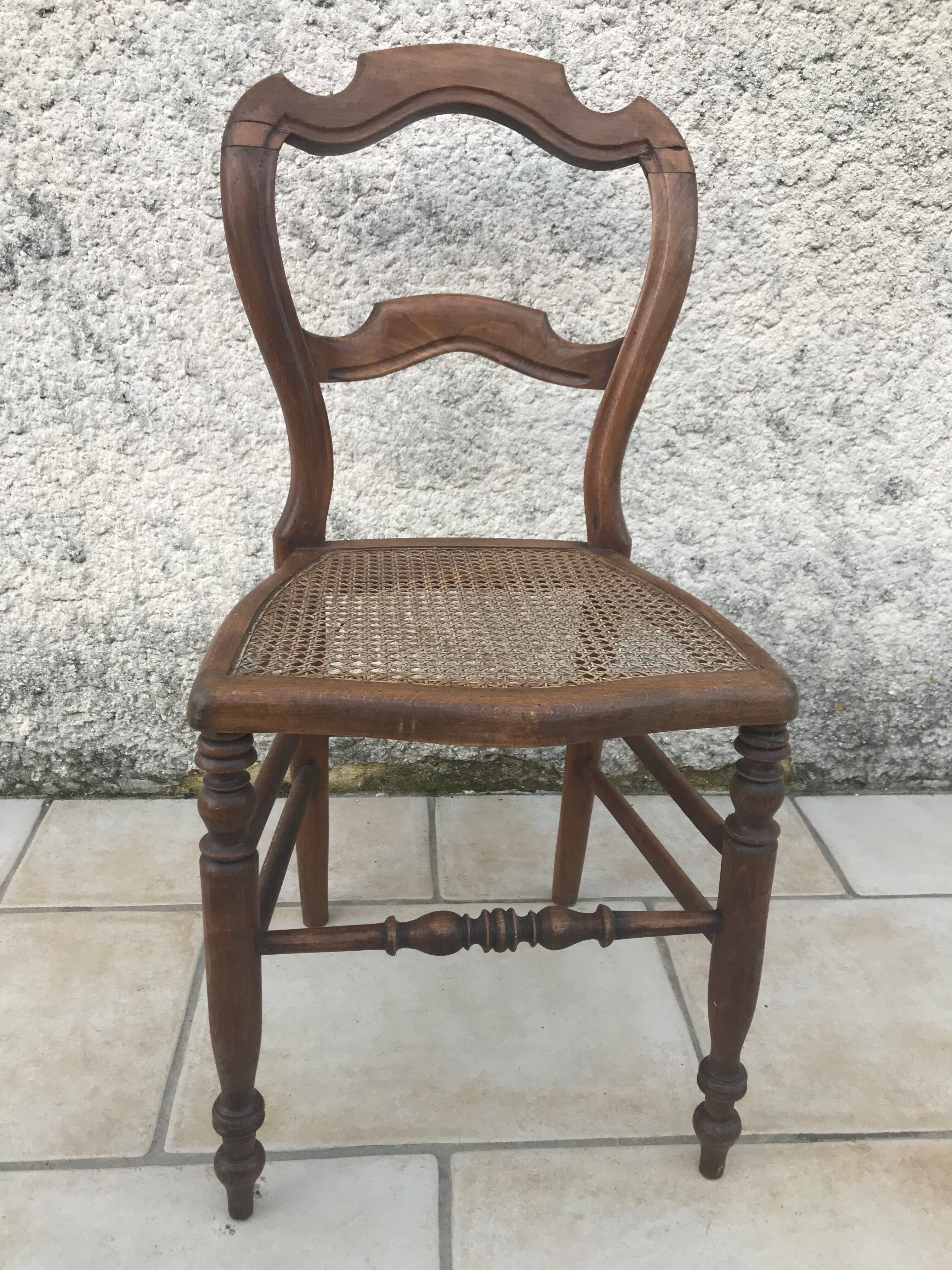 6 old Louis Philippe chairs