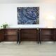 Commode buffet office storage rosewood Gianni Moscatelli vintage 70s