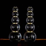 Pair of altuglass candlesticks