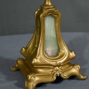 Paire de candélabres en régule doré et onyx – 1940