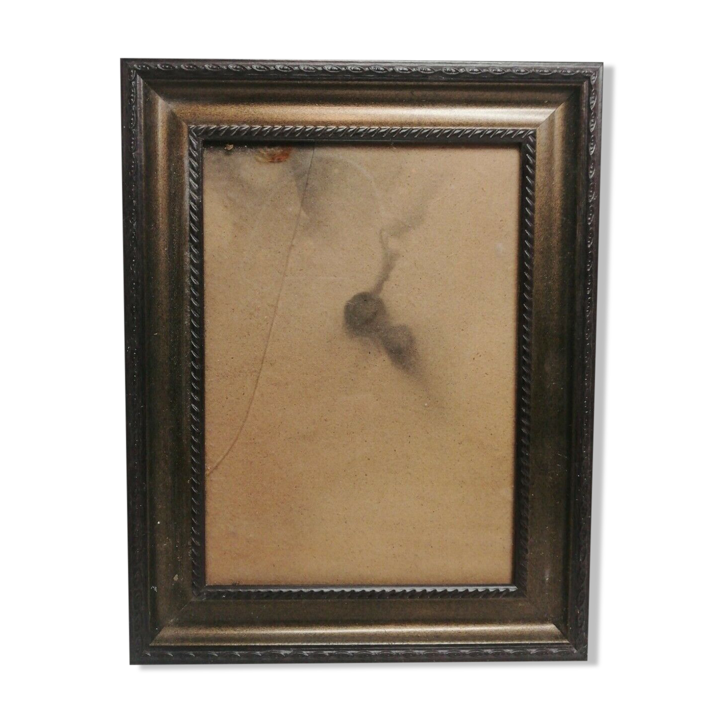 Vintage wooden and plaster frame