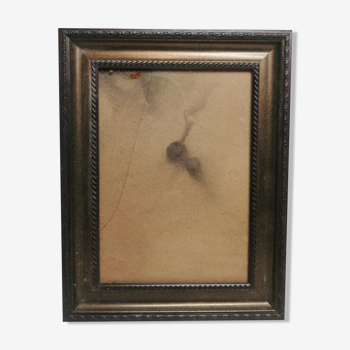 Vintage wooden and plaster frame