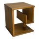 Dutch architectural blonde oak side table, 1980s