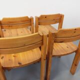 Set of 8 vintage Scandinavian chairs by Ilmari Tapiovaara for Asko in pine