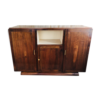 Low buffet, Art Deco walnut circa 50's