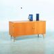 Vintage Scandinavian wall unit in oak veneer – 1960s