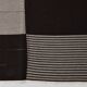 Tapis Kilim contemporain gris noir vintage 8x10, 225x325 cm