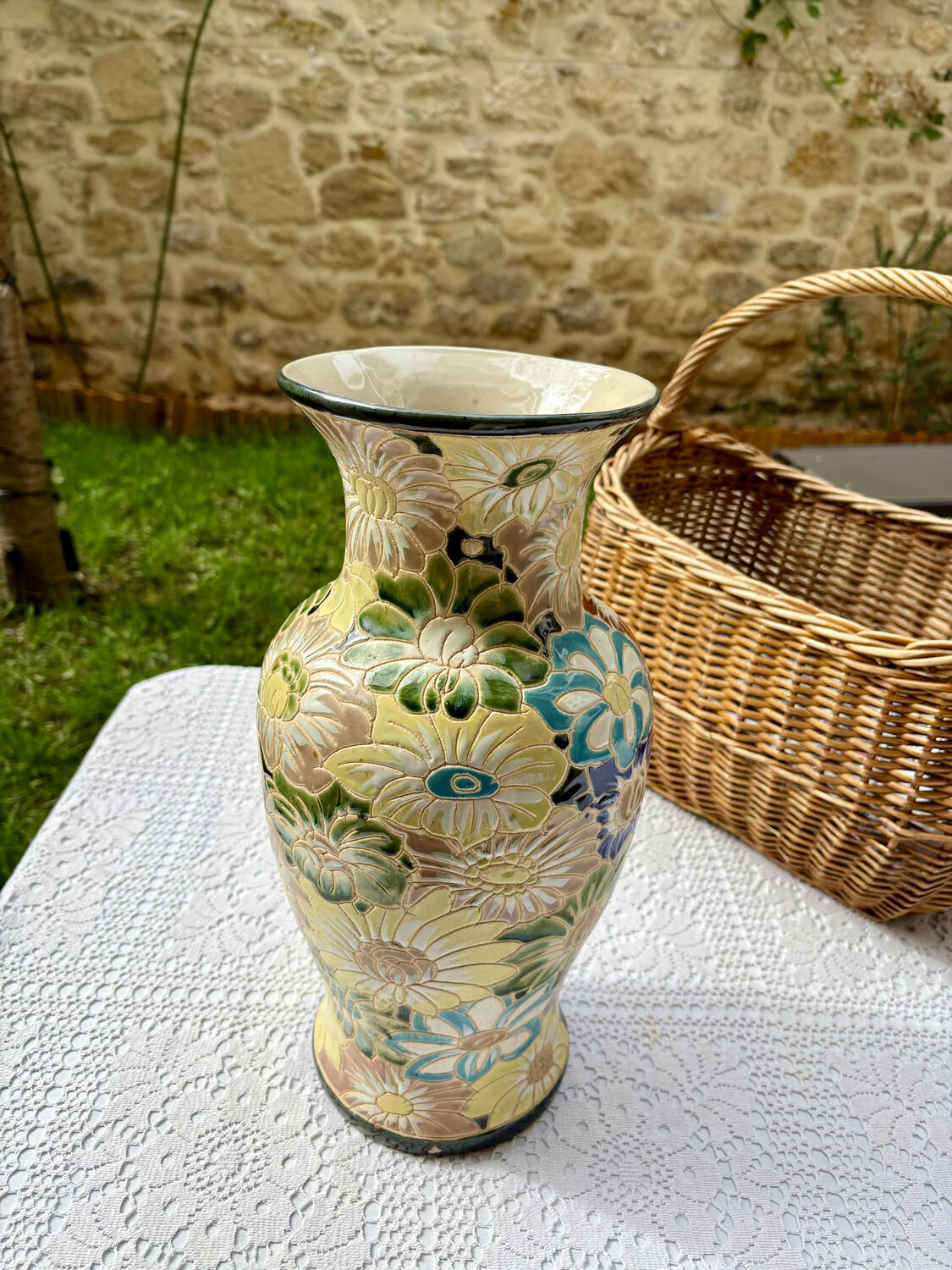 Mosaic ceramic vase