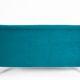 Canapé élégant trois places en velours, années 60, turquoise, restauré