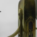 Set of 2 brass Art Nouveau candlesticks, circa 1910