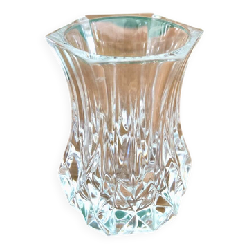 Cut crystal vase
