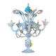Multicoloured Venetian glass girandole from Murano with a dominant opaline blue, circa 1930.