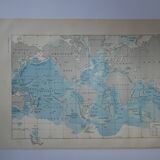 Map of the seabed (underwater relief) dating from 1905