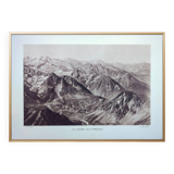 The Pyrenees mountain range, photographic plate printed in 1937