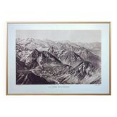 The Pyrenees mountain range, photographic plate printed in 1937