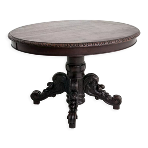 Table antique en chêne, - 1880