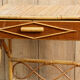 Vintage bedside table, rattan and bamboo