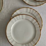 « Pallas » - 6 assiettes à dessert en porcelaine Limoges Balleroy & Cie