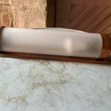 Bauhaus satin glass tube wall light from around 1930.